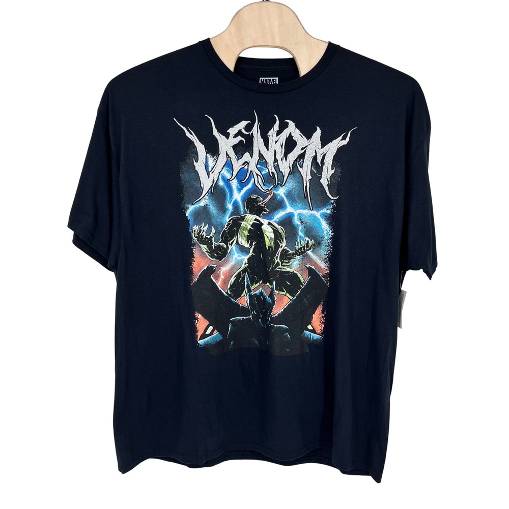 Marvel Venom T-Shirt Mens 3XL Black Casual Streetwear Comics Anti-hero Nerd